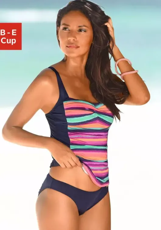 Online LASCANA Bugel-Tankini-Top"Rainbow" Bunt-Gestreift