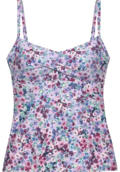 Online s.Oliver Bugel-Tankini-Top"Scatter" Lila Bedruckt