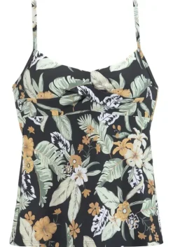 Clearance Sunseeker Bugel-Tankini-Top"Suva" Schwarz-Bedruckt