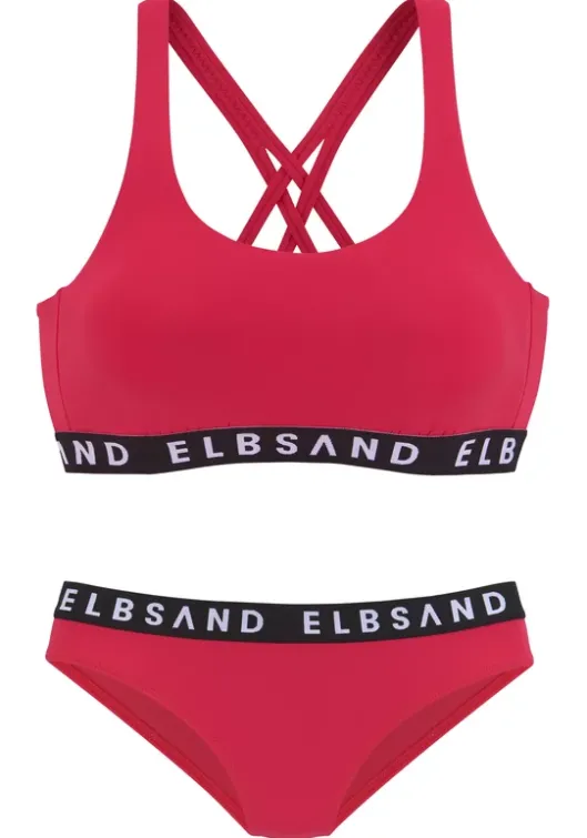 New Elbsand Bustier-Bikini"Edith" Rot