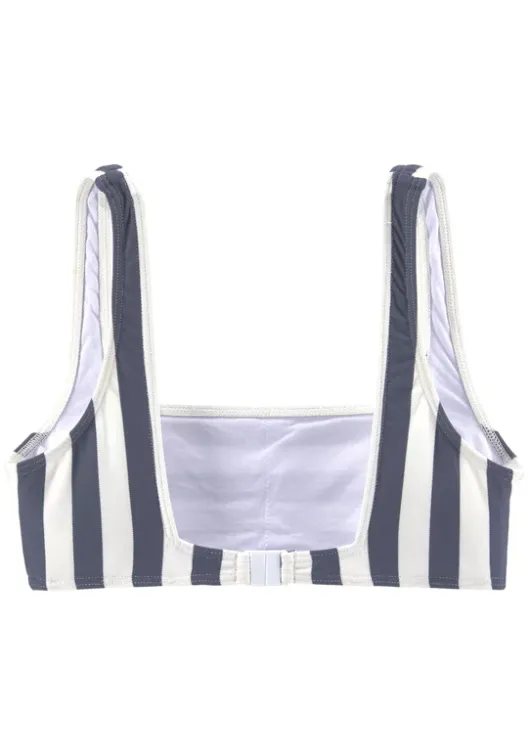 Best Venice Beach Bustier-Bikini"Silth" Marine-Weis