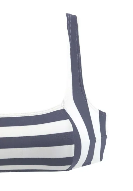 Best Venice Beach Bustier-Bikini"Silth" Marine-Weis