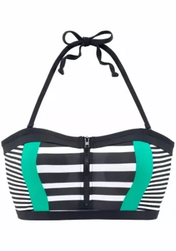 Best KangaROOS Bustier-Bikini-Top"Anita" Schwarz-Weis