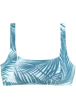 Online LASCANA ACTIVE Bustier-Bikini-Top"Coal" Petrol-Bedruckt
