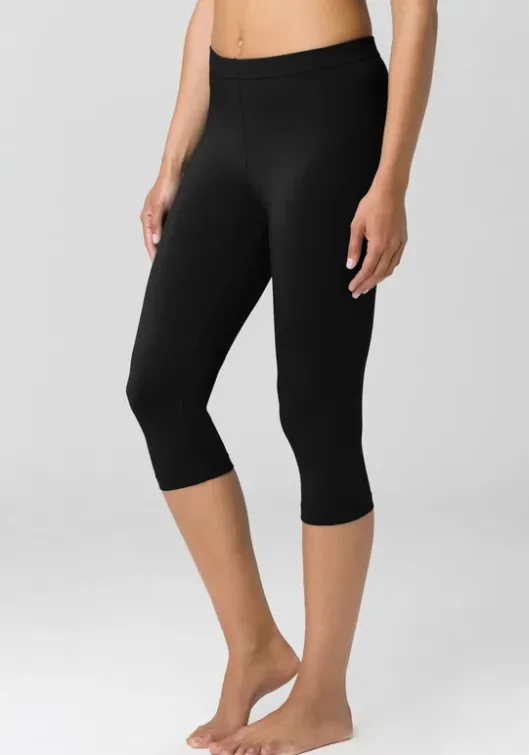 Hot Vivance active Caprileggings Weis, Schwarz