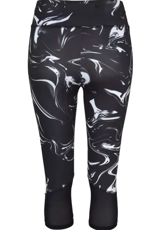Sale LASCANA ACTIVE Caprileggings"Black Marble" Schwarz-Gemustert-Weis