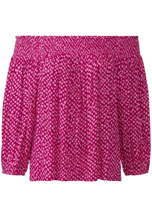 Discount LASCANA Carmenbluse Pink-Rosa Bedruckt