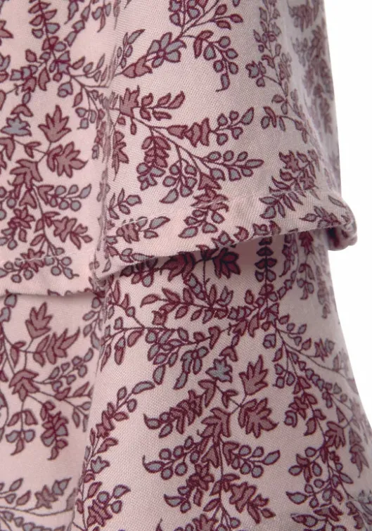 Best LASCANA Carmenbluse Altrosa-Bedruckt