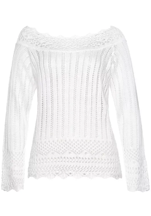 Online Vivance Carmenpullover Weis