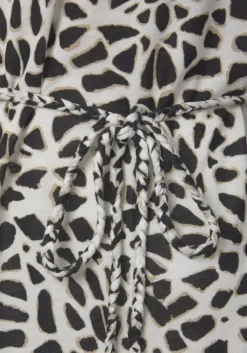 Best LASCANA Carmenshirt Creme-Schwarz Bedruckt