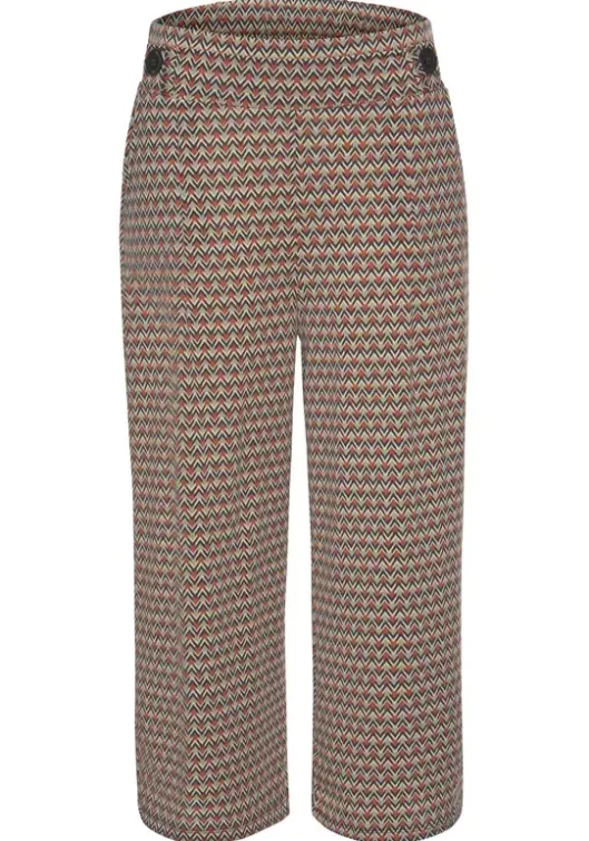 Hot Buffalo Culotte Sand-Rostrot-Bedruckt