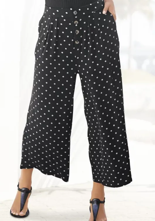 Hot LASCANA Culotte Schwarz-Weis-Gepunktet