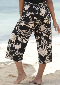 Discount LASCANA Culotte Schwarz-Taupe-Bedruckt