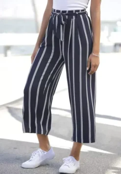 LASCANA Culotte Marine-Weis-Gestreift