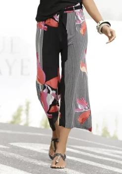 New LASCANA Culotte Schwarz-Rot-Bedruckt