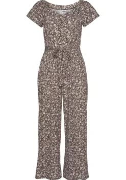 Hot LASCANA Culotte-Overall Braun-Apricot-Geblumt