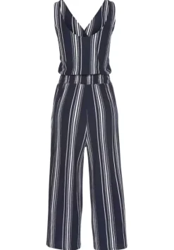 LASCANA Culotte-Overall Marine-Weis-Gestreift