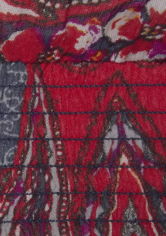 Online LASCANA Druckbluse Blau-Rot-Bedruckt