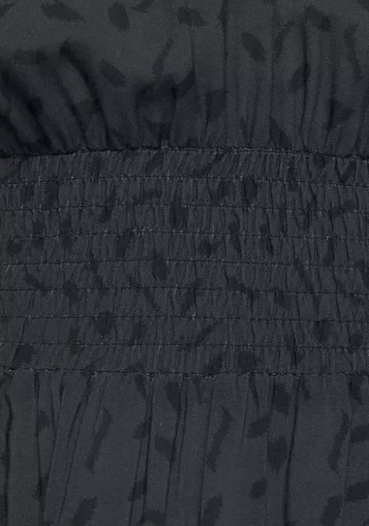 Outlet LASCANA Druckkleid Anthrazit-Schwarz-Bedruckt
