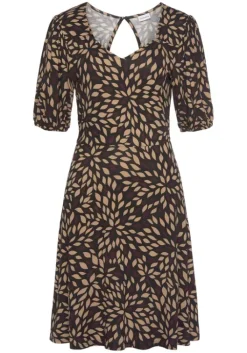 Discount LASCANA Druckkleid Braun-Bedruckt