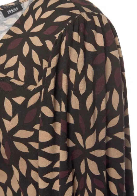 Discount LASCANA Druckkleid Braun-Bedruckt