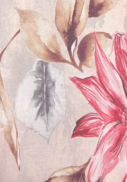 s.Oliver Druckkleid Rosa-Bedruckt