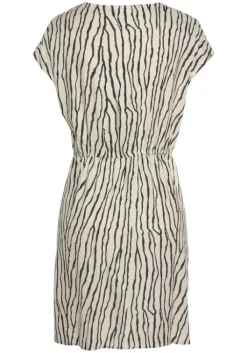 Discount LASCANA Druckkleid Creme-Schwarz