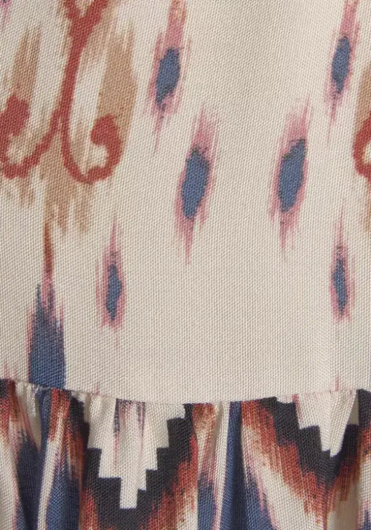 Clearance Buffalo Druckkleid Creme-Bedruckt