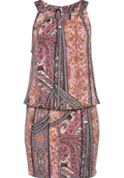 Discount Buffalo Druckkleid Rosa-Bedruckt
