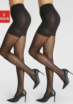 Clearance LASCANA Feinstrumpfhose Schwarz
