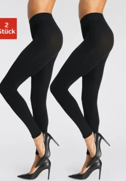 Discount LASCANA Feinstrumpfleggings Schwarz