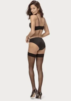 Online LASCANA Halterlose Feinstrumpfe Schwarz
