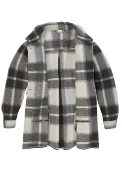 Clearance LASCANA Hemdjacke Grau-Kariert