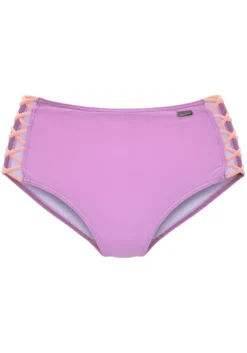 Hot Venice Beach Highwaist-Bikini-Hose"Anna" Lila