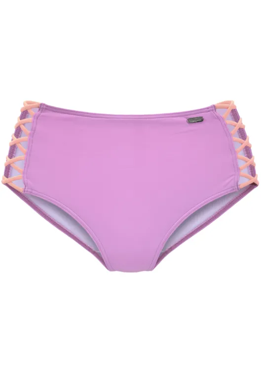 Hot Venice Beach Highwaist-Bikini-Hose"Anna" Lila