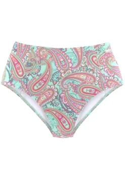 New Venice Beach Highwaist-Bikini-Hose"Paislee" Mint-Bedruckt