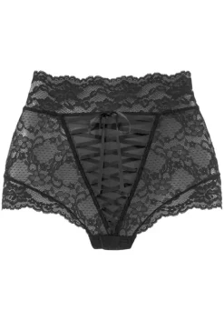 Hot petite fleur gold High-Waist-Slip Schwarz