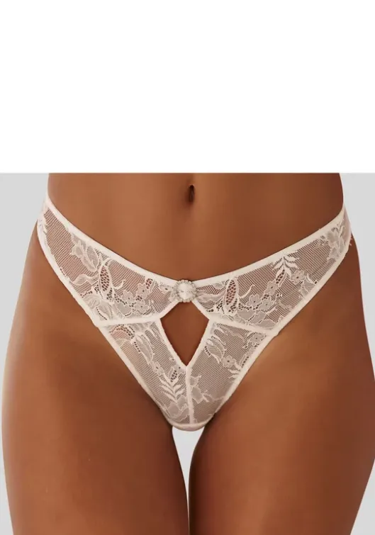 Best LASCANA High-Waist-String Elfenbeinweis