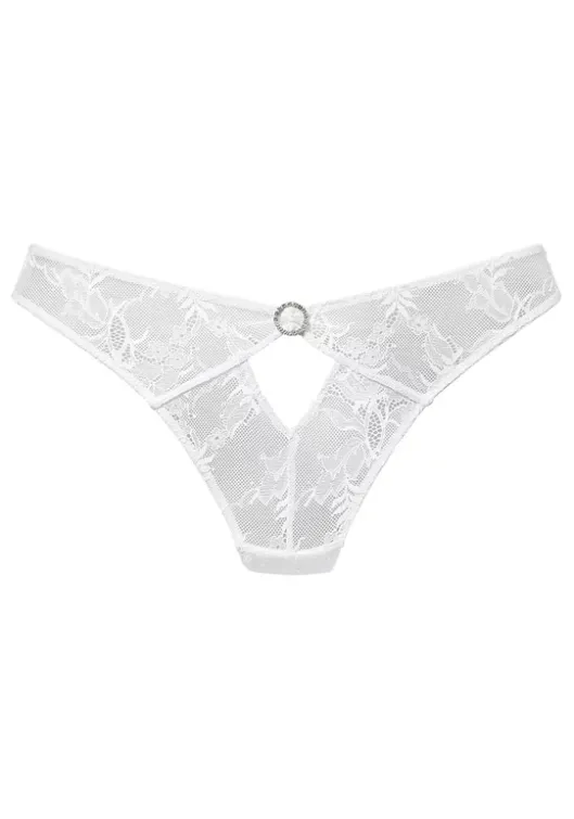 Best LASCANA High-Waist-String Elfenbeinweis