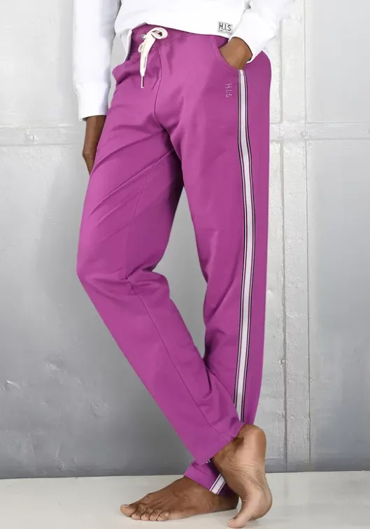 New H.I.S Homewearhose"-Loungehose" Beere