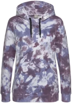 Outlet Bench. Hoodie Gebatikt-Beere