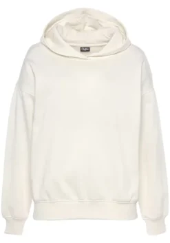 Sale Buffalo Hoodie"-Kapuzensweatshirt Mit Ruckenprint" Creme