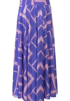 Outlet LASCANA Hosenrock Blau-Lila-Rose Bedruckt