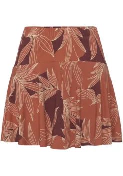 Discount LASCANA Hosenrock Orange-Aubergine Bedruckt