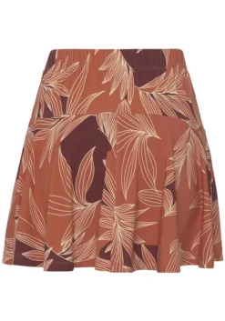 Discount LASCANA Hosenrock Orange-Aubergine Bedruckt