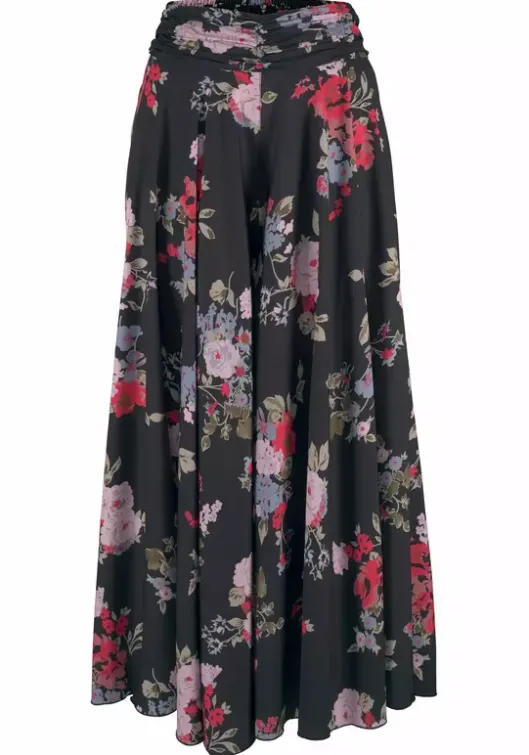 Clearance LASCANA Hosenrock Schwarz-Bedruckt