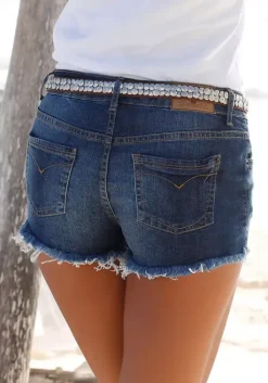 Discount Buffalo Jeanshotpants Blue-Washed