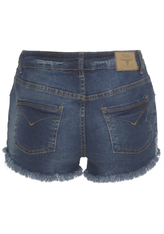 Discount Buffalo Jeanshotpants Blue-Washed