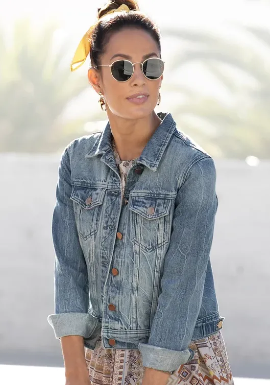 LASCANA Jeansjacke Blue-Denim