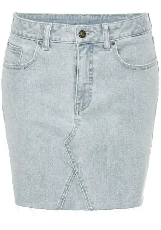 Online Buffalo Jeansrock Light Blue Washed